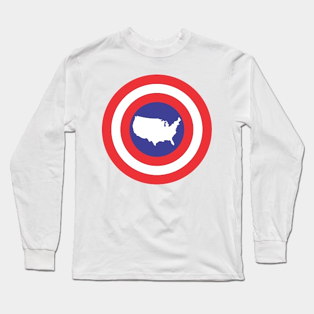 Captain of the America Long Sleeve T-Shirt by geeklyshirts